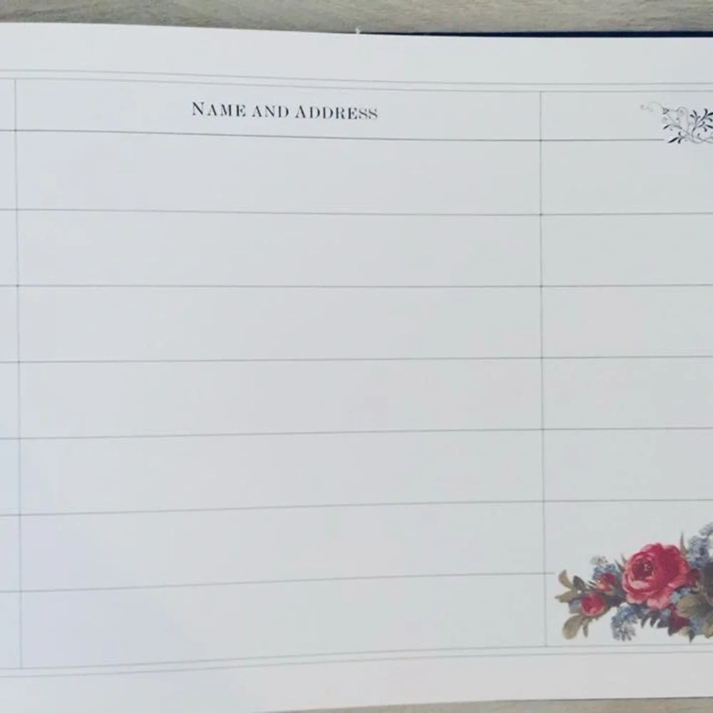 Vintage 1987 Penhaligon’s A Victorian Posy Scented Visitor’s Book